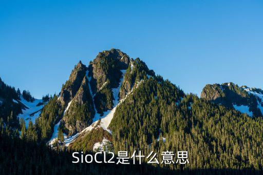 SioCl2是什么意思