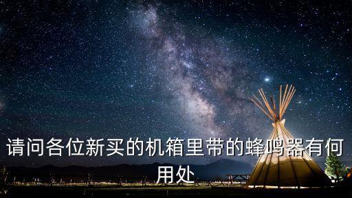 請(qǐng)問各位新買的機(jī)箱里帶的蜂鳴器有何用處