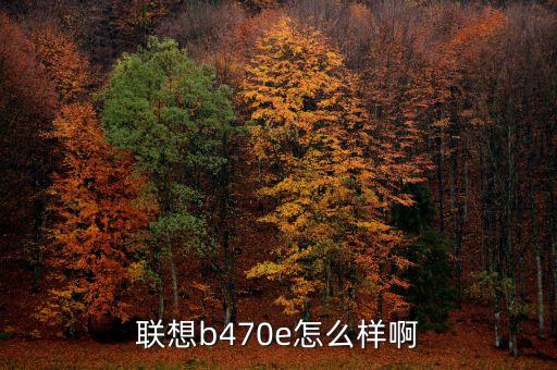 聯(lián)想b470e怎么樣啊