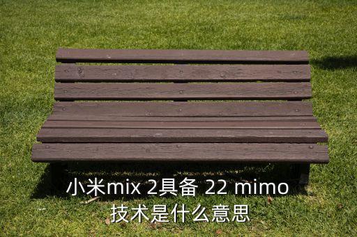 小米mix 2具備 22 mimo 技術(shù)是什么意思