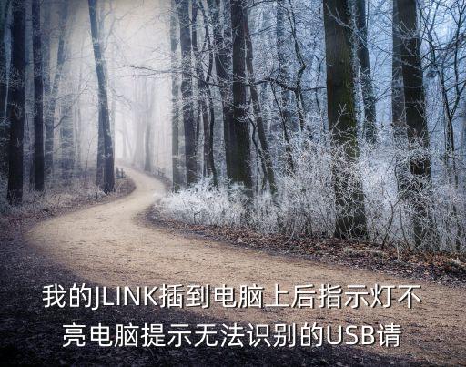 jlink驅(qū)動，我的JLINK插到電腦上后指示燈不亮電腦提示無法識別的USB請