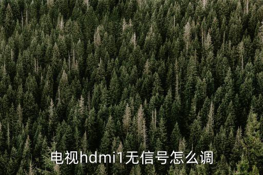電視hdmi1無(wú)信號(hào)怎么調(diào)