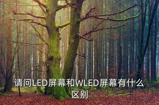 請(qǐng)問LED屏幕和WLED屏幕有什么區(qū)別