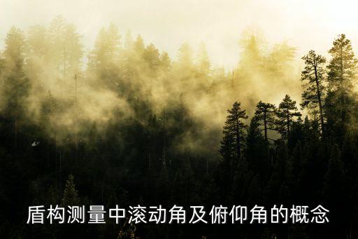 盾構(gòu)測量中滾動角及俯仰角的概念