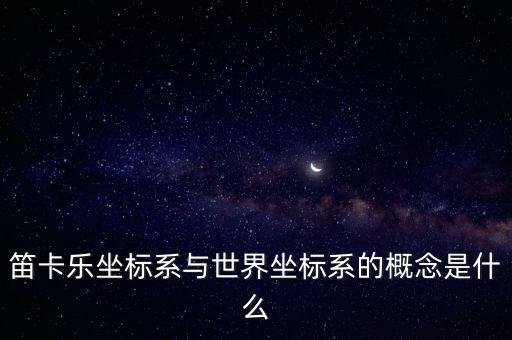 世界坐標(biāo)系，世界坐標(biāo)在哪里