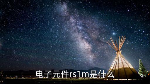 rs1m，電子元件rs1m是什么