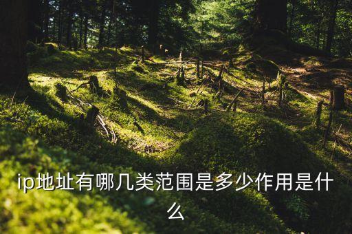 ip地址有哪幾類(lèi)范圍是多少作用是什么