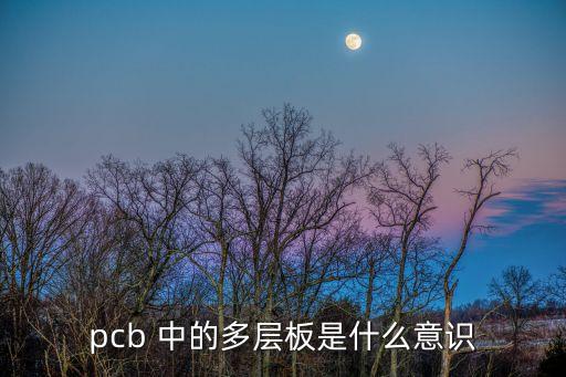 pcb 中的多層板是什么意識