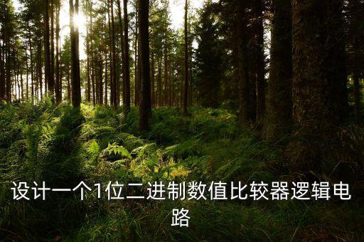 設計一個1位二進制數(shù)值比較器邏輯電路