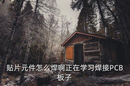 貼片元件怎么焊啊正在學(xué)習(xí)焊接PCB板子