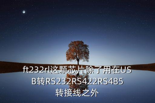 ft232rl這顆芯片除了用在USB轉(zhuǎn)RS232RS422RS485轉(zhuǎn)接線之外
