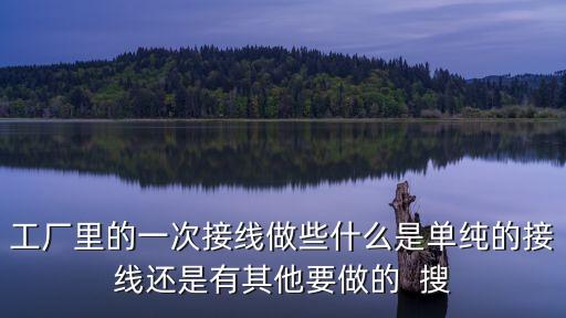 工廠里的一次接線做些什么是單純的接線還是有其他要做的  搜
