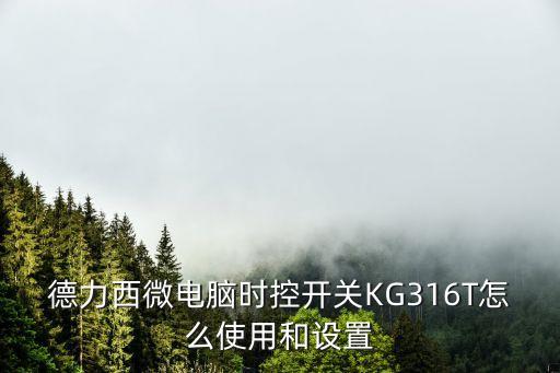 德力西微電腦時(shí)控開(kāi)關(guān)KG316T怎么使用和設(shè)置