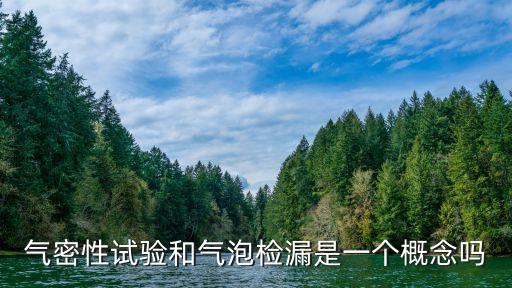 氣密性試驗和氣泡檢漏是一個概念嗎
