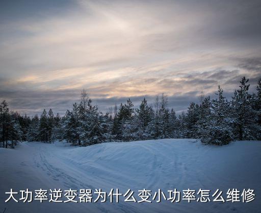 大功率逆變器為什么變小功率怎么維修