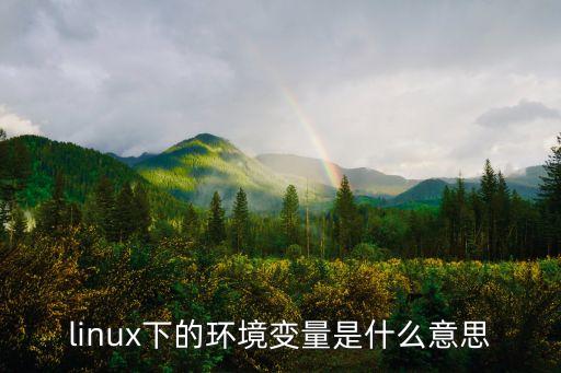 linux環(huán)境變量，linux下的環(huán)境變量是什么意思