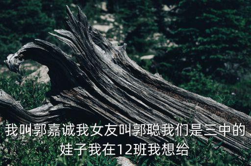 郭嘉誠(chéng)，我叫郭嘉誠(chéng)我女友叫郭聰我們是三中的娃子我在12班我想給