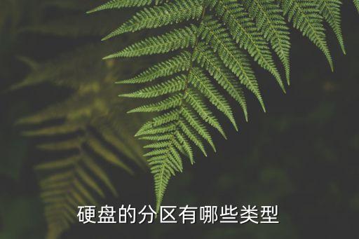 硬盤(pán)的分區(qū)有哪些類型