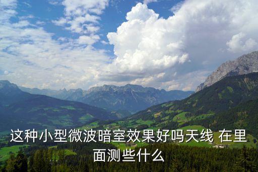 這種小型微波暗室效果好嗎天線 在里面測些什么