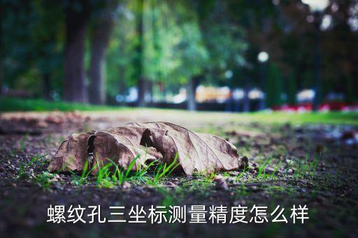 螺紋孔三坐標測量精度怎么樣
