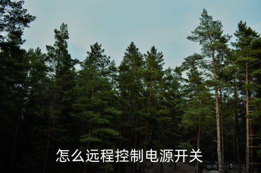 遠(yuǎn)程控制電源開關(guān)，手機(jī)怎么遠(yuǎn)程控制電源開關(guān)
