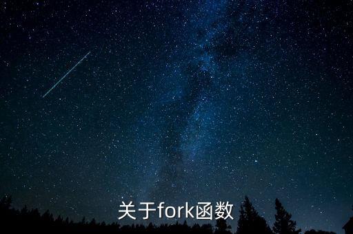 關于fork函數