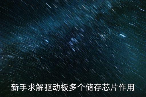 儲(chǔ)存芯片，新手求解驅(qū)動(dòng)板多個(gè)儲(chǔ)存芯片作用