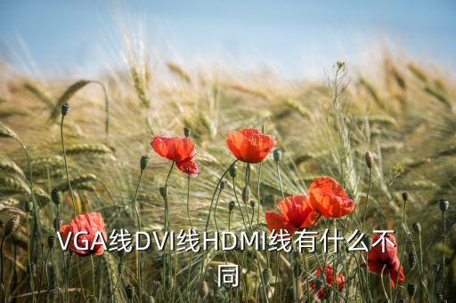 VGA線DVI線HDMI線有什么不同