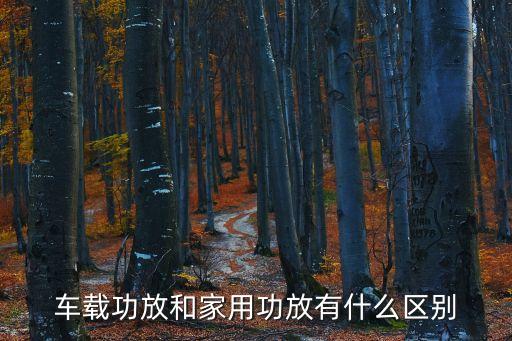 車(chē)載功放和家用功放有什么區(qū)別