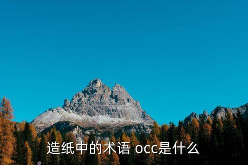 occ，occ是什么意思