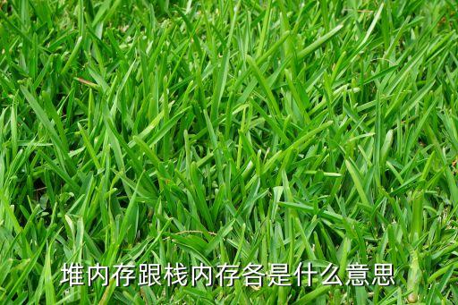 堆內(nèi)存跟棧內(nèi)存各是什么意思