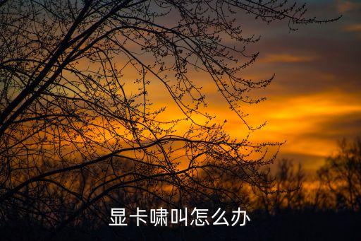 顯卡嘯叫怎么辦