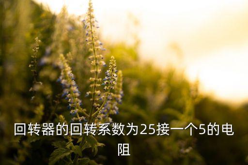 回轉(zhuǎn)器的回轉(zhuǎn)系數(shù)為25接一個5的電阻