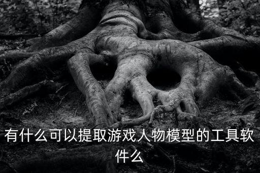 有什么可以提取游戲人物模型的工具軟件么