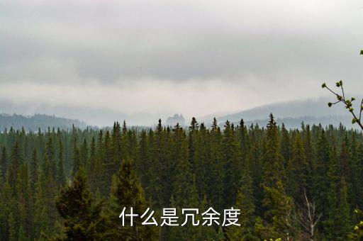 什么是冗余度
