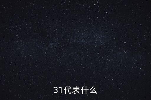31代表什么
