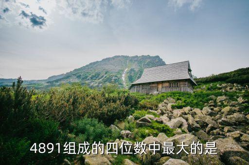 4891，4891組成的四位數(shù)中最大的是