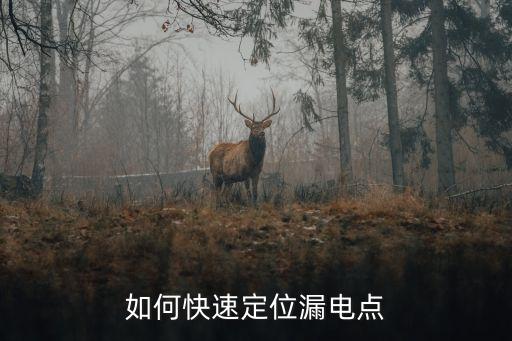查漏電點(diǎn)最簡單的方法，如何快速定位漏電點(diǎn)