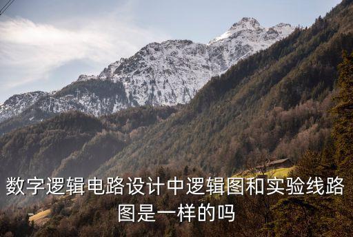 數(shù)字邏輯電路設(shè)計(jì)中邏輯圖和實(shí)驗(yàn)線路圖是一樣的嗎