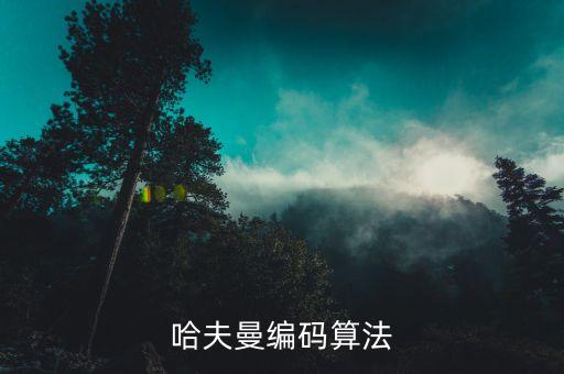 哈夫曼編碼怎么算，哈夫曼編碼算法