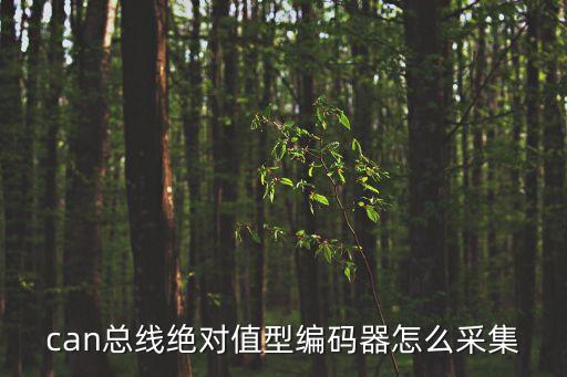 can總線絕對值型編碼器怎么采集