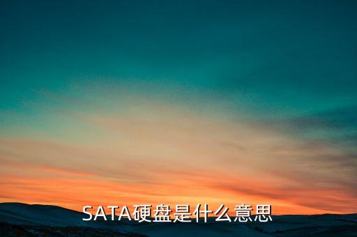 SATA硬盤是什么意思