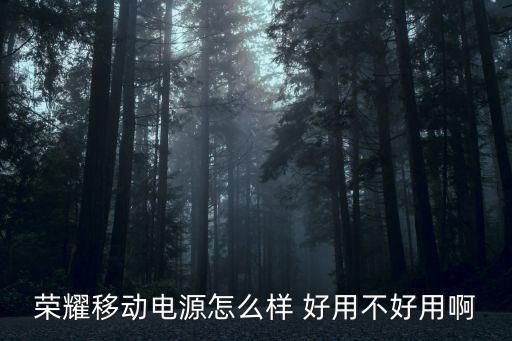 榮耀移動電源怎么樣 好用不好用啊