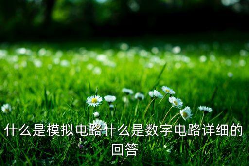 電路模擬，一小時(shí)看透什么是模擬電路