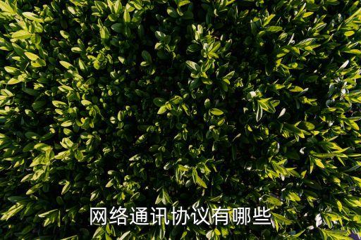 網(wǎng)絡(luò)通信協(xié)議，網(wǎng)絡(luò)通訊協(xié)議有哪些