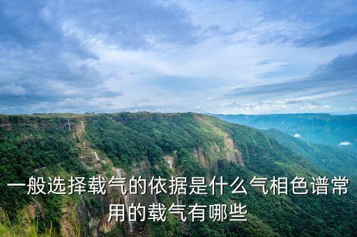 載氣，一般選擇載氣的依據(jù)是什么氣相色譜常用的載氣有哪些