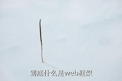 到底什么是web框架