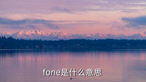 fone是什么意思