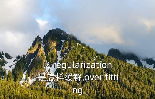 l2 regularization 是怎樣緩解 over fitting