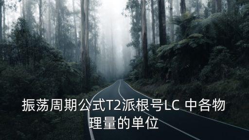 振蕩周期公式T2派根號LC 中各物理量的單位